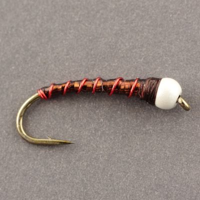 BEAD HEAD CHIRONOMID BOMBER Brown/Red thumbnail